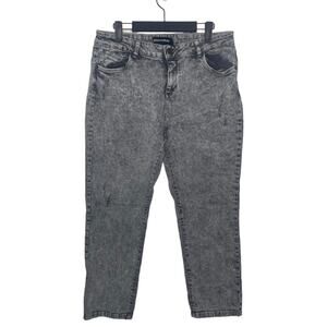 Permanent Womens Jeans Size 12 Light Acid Wash Gray Skinny Leg Denim